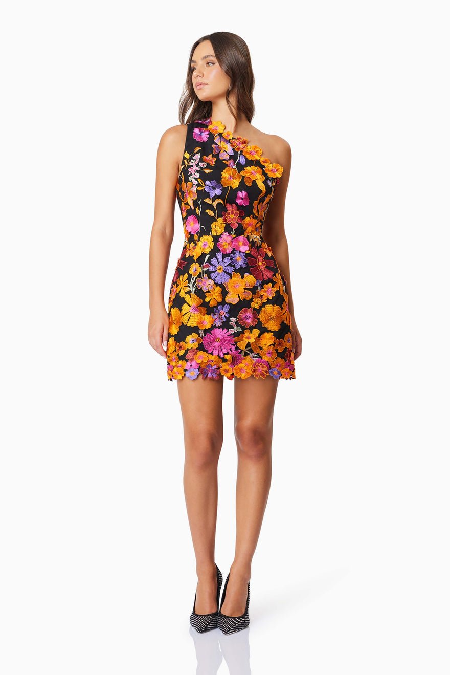 Elliatt Alessandra Party Dress - Orange Multi photo 4