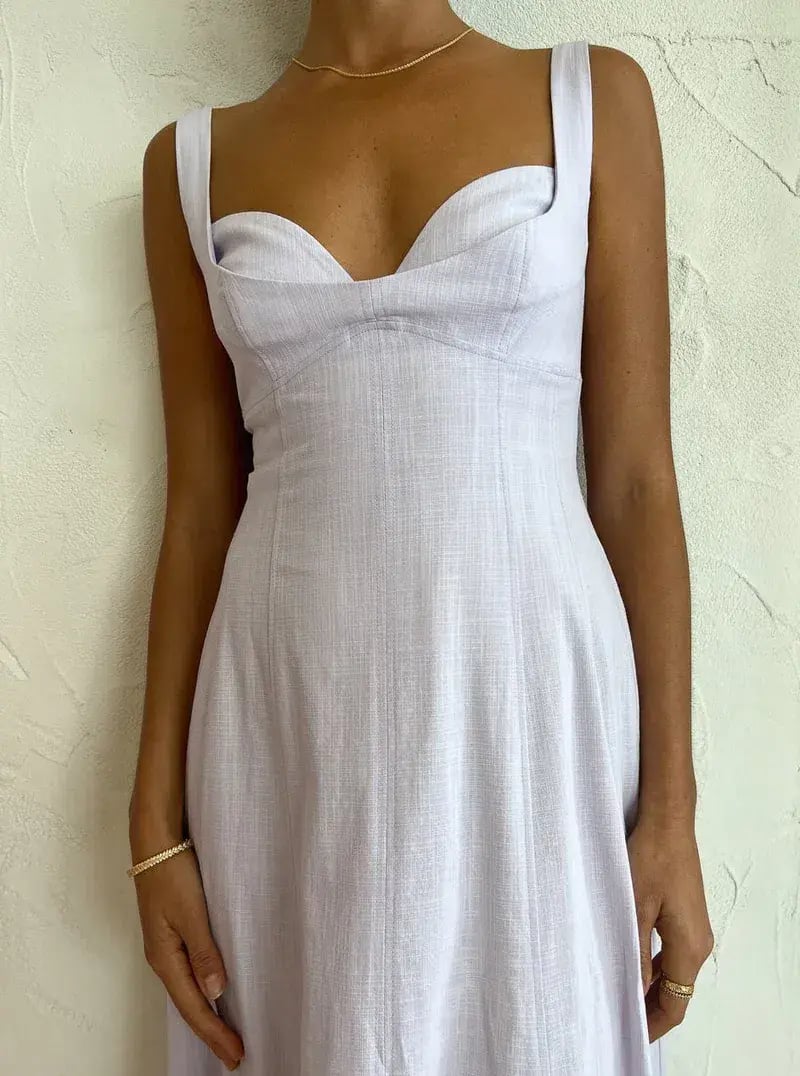 Clea Remy Bustier Midi Dress in Lilac Size XS / Au 6 photo 2