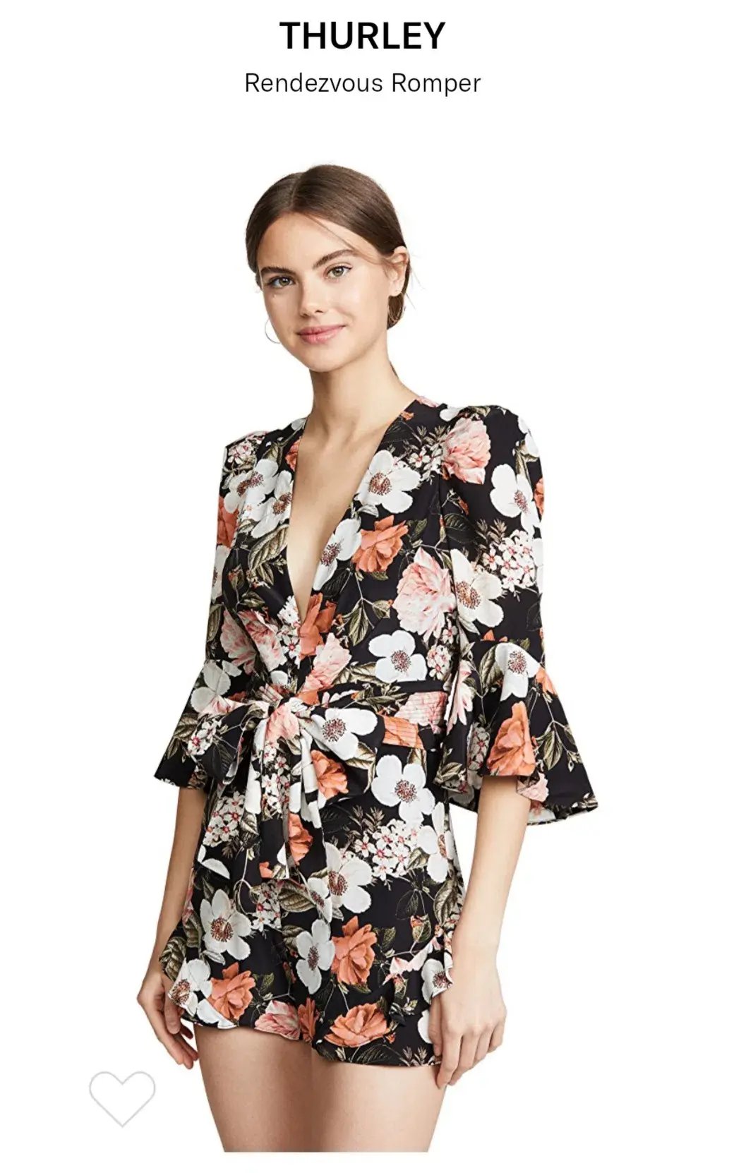 Thurley Rendezvous Playsuit Floral Print Size 10 photo 3