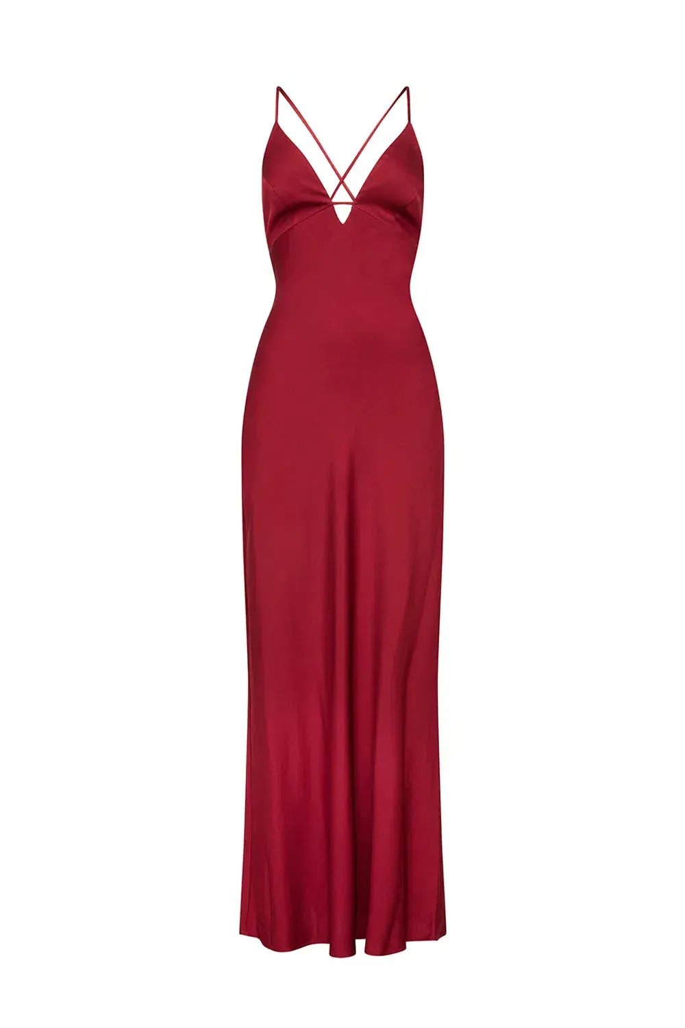 Manning Cartell Time to Shine Slip Maxi Dress Cranberry Red Size AU 4 photo 3