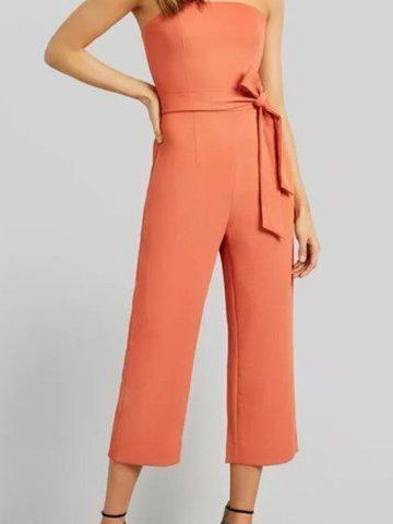 Kookai Oyster Jumpsuit Orange Size 6 photo 3