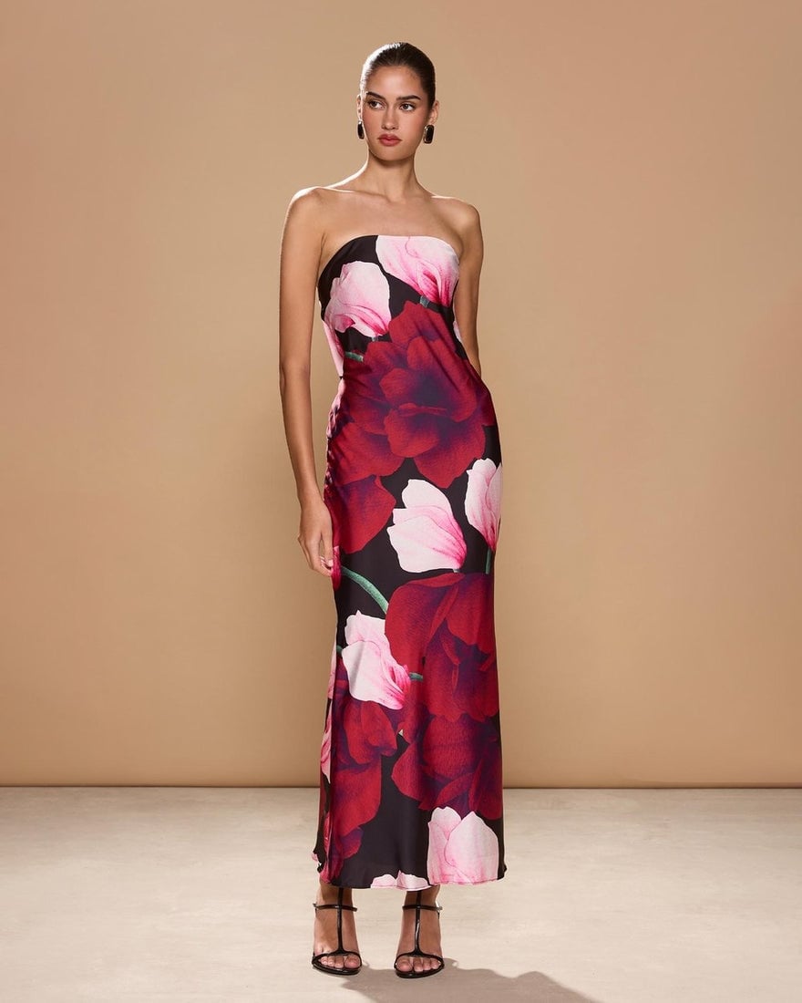 Sonya Alma Dress - Midnight Roses photo 2