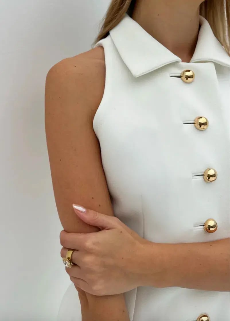 Vita Grace Jackie O Timeless Mini Dress White Size S / AU 8 photo 2