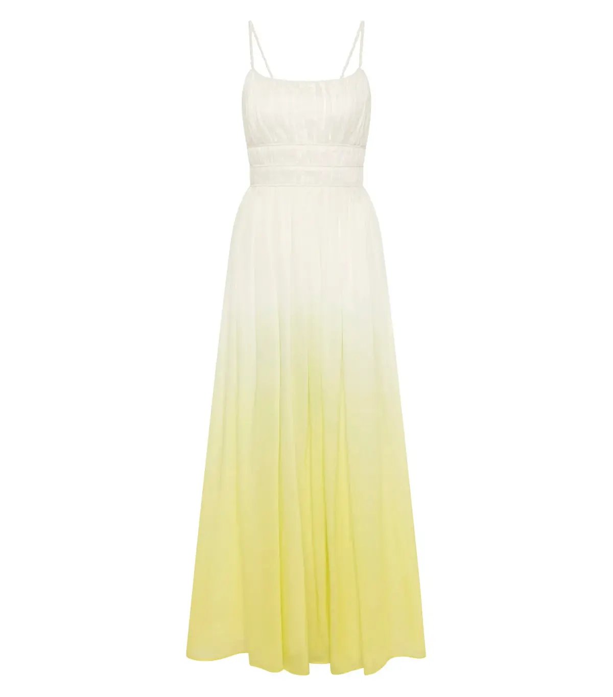 Aje Acapella Ruched Midi Dress Sunrise Ombre Size AU 12 photo 7
