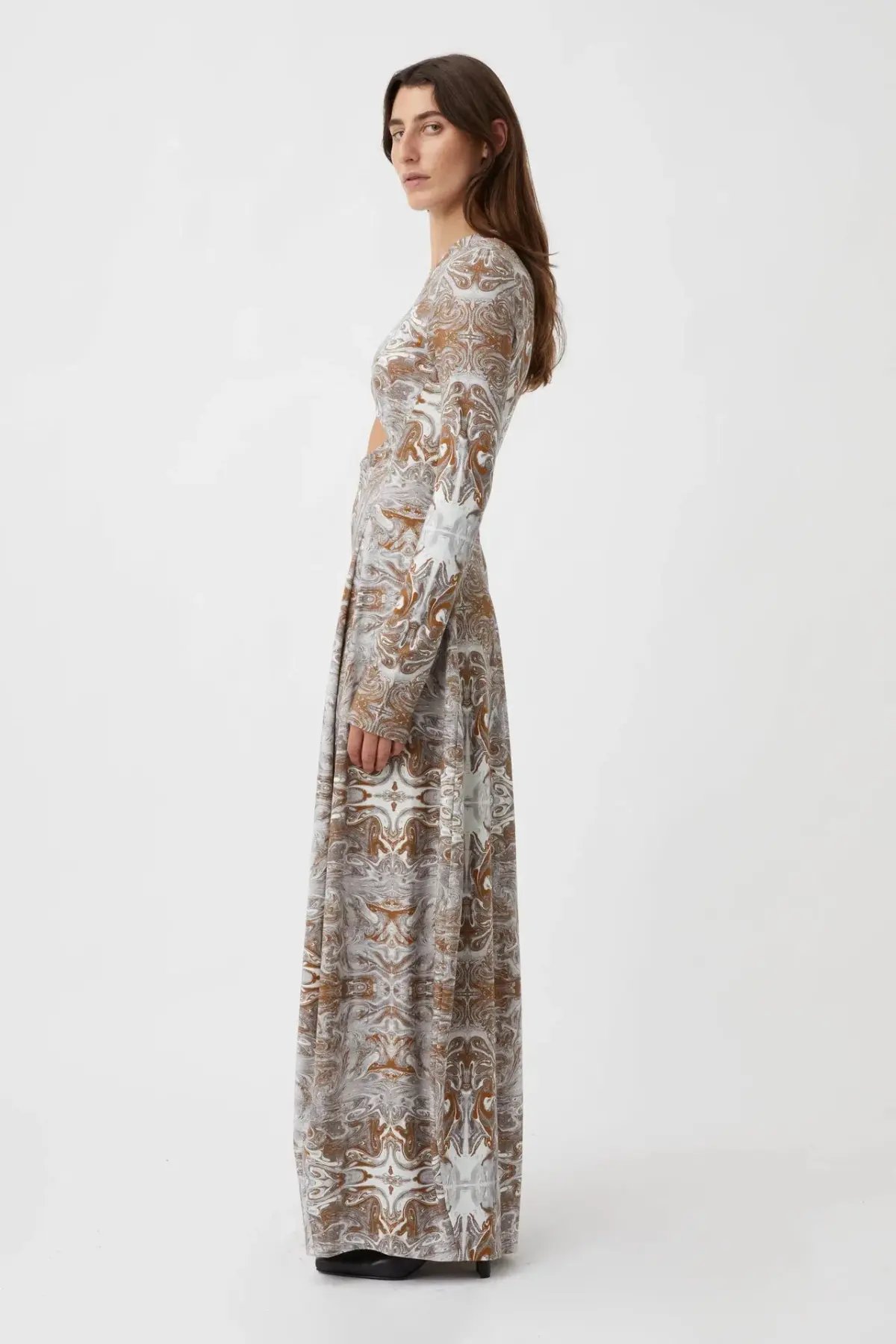 Camilla and Marc Ada Long Sleeve Printed Maxi Dress in Ada Print Multi Size 8 photo 2