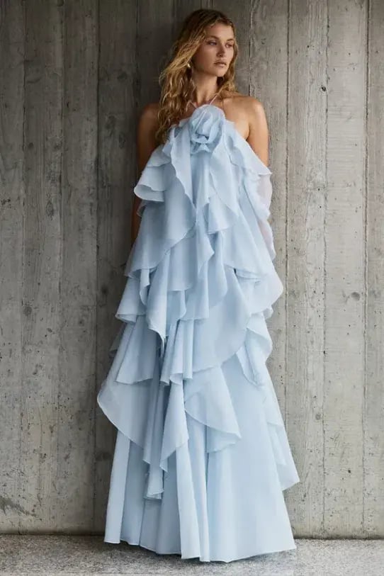 Aje Pandorea Blue Maxi Dress Size 8 photo 6