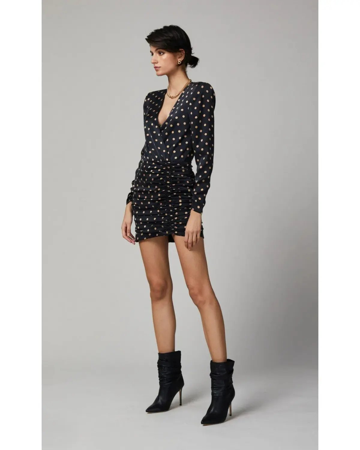 Bec & Bridge Paradis Long Sleeve Mini Dress Black Size AU 10 photo 2
