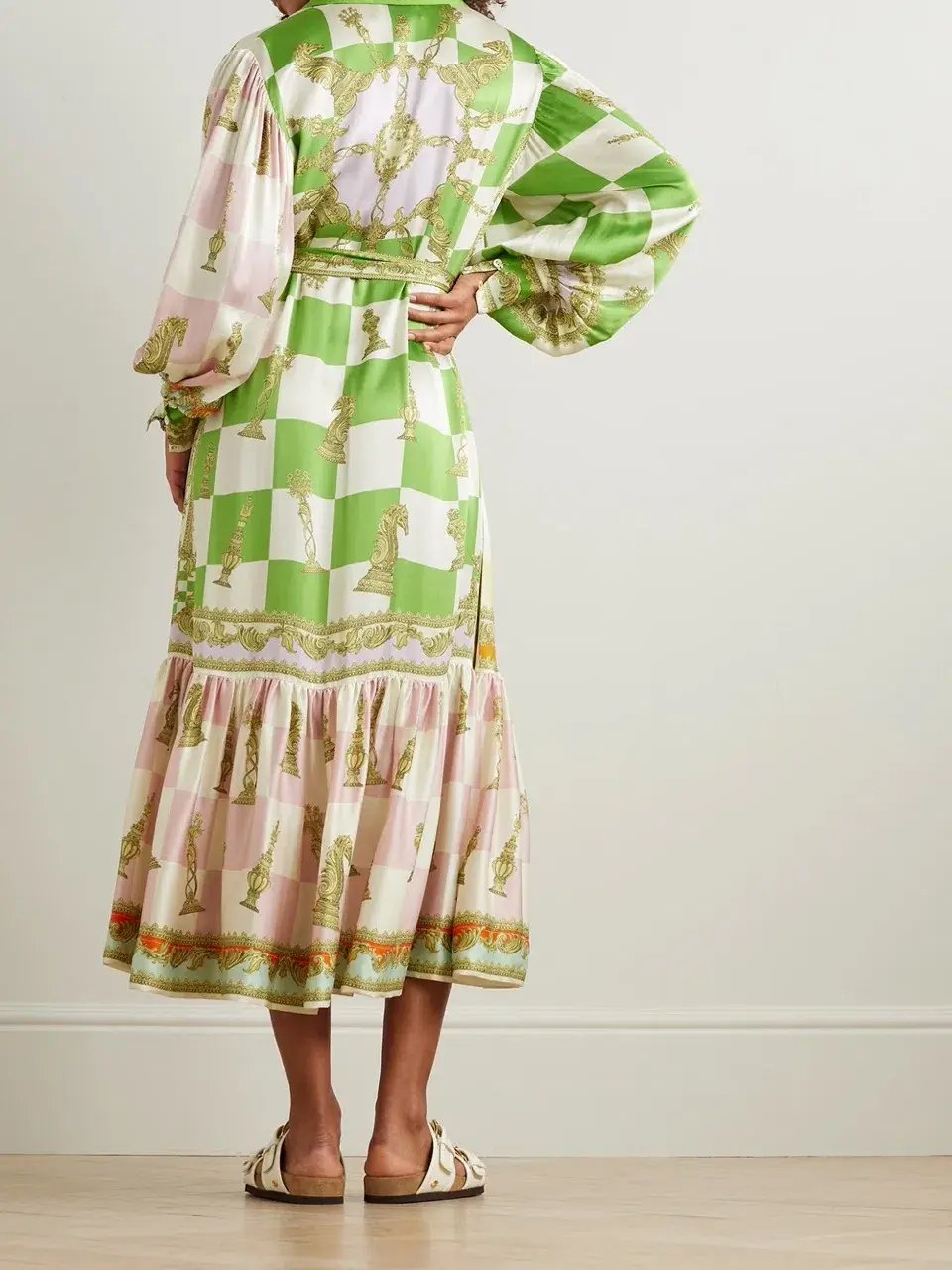 Alemais Checkmate Silk Shirtdress Multi Size AU 8 photo 31