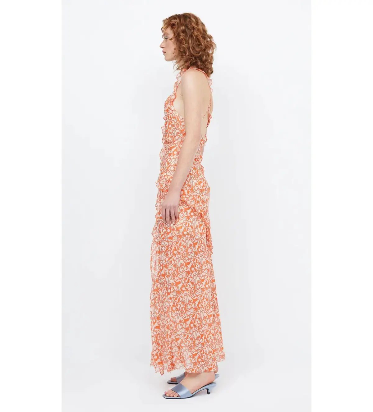Bec & Bridge Firefly Frill Maxi Dress Fiesta Floral Size AU 8 photo 3