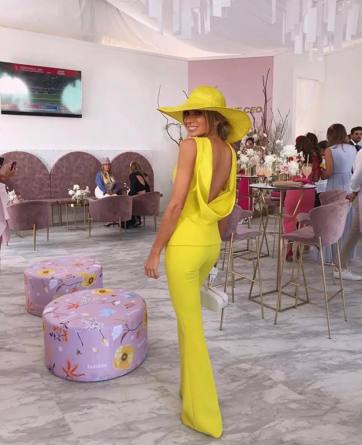 Safiyaa Sleeveless Top and Pant Set Yellow Size 6 photo 2