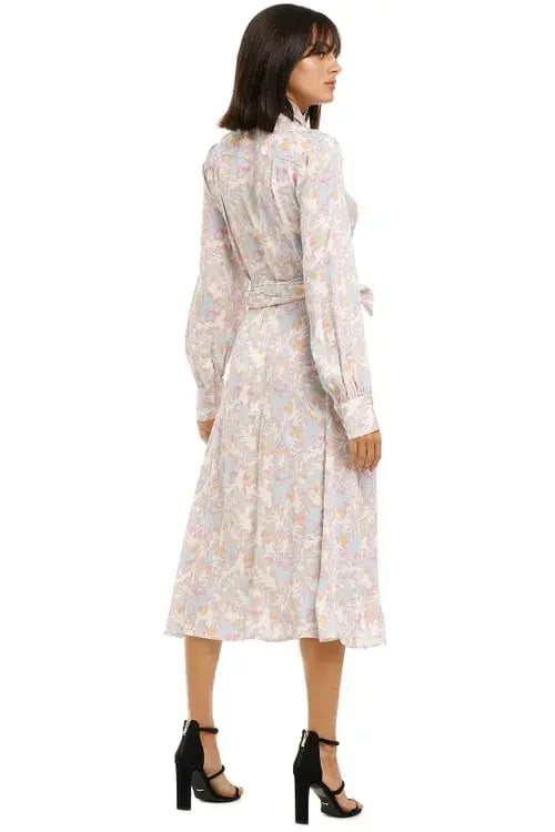 Rebecca Vallance Fleur Midi Shirt Dress in Floral Print Size 10 photo 3
