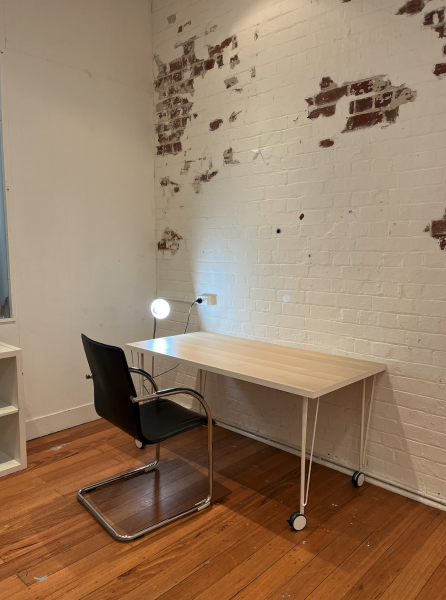 Sharing a painting studio space/work desk photo 2