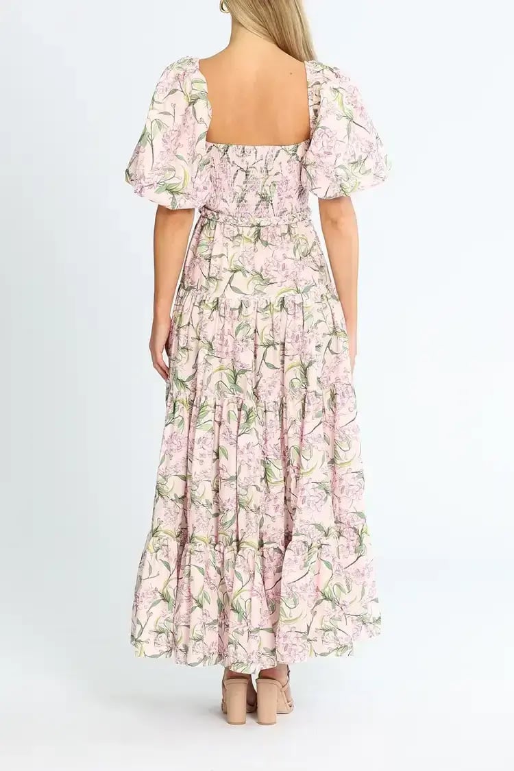 Torannce Alice Dress in Pink Floral Size 8 photo 3
