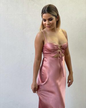 Shona Joy Eloise Lace Up Midi Dress photo 5