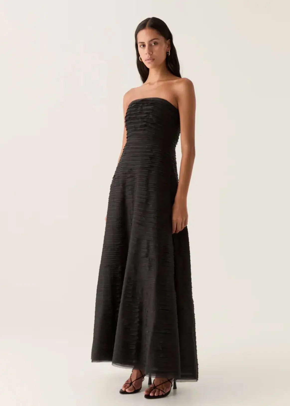 Aje Soundscape Maxi Dress Black Size 8 photo 2