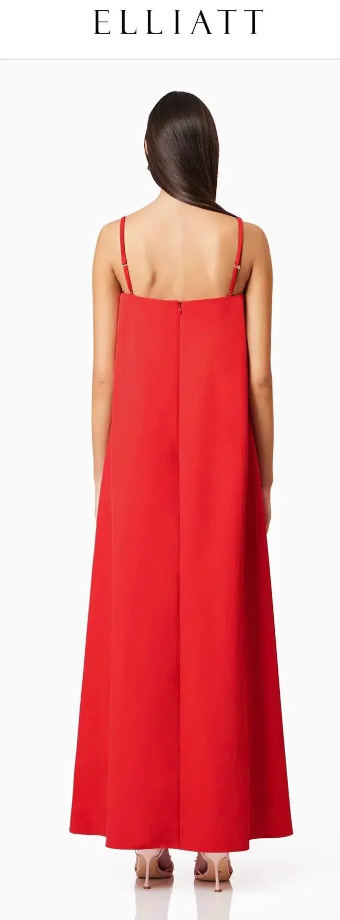 Elliatt Buttercup Embroidered Maxi Dress In Red photo 3