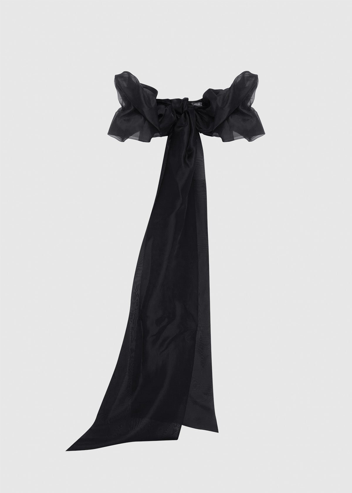 Leonora Puff Sleeve Cape in Black photo 2