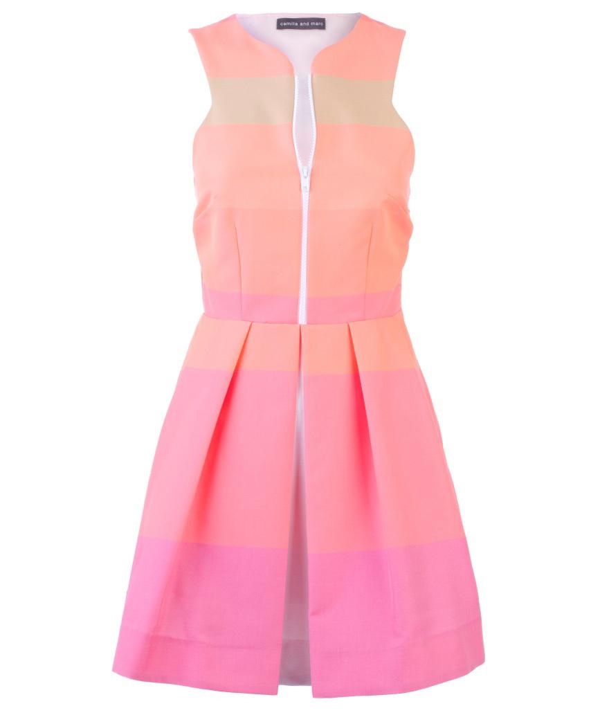 Camilla and Marc Pink Antoinette Mini Dress Multi Size 10 photo 4