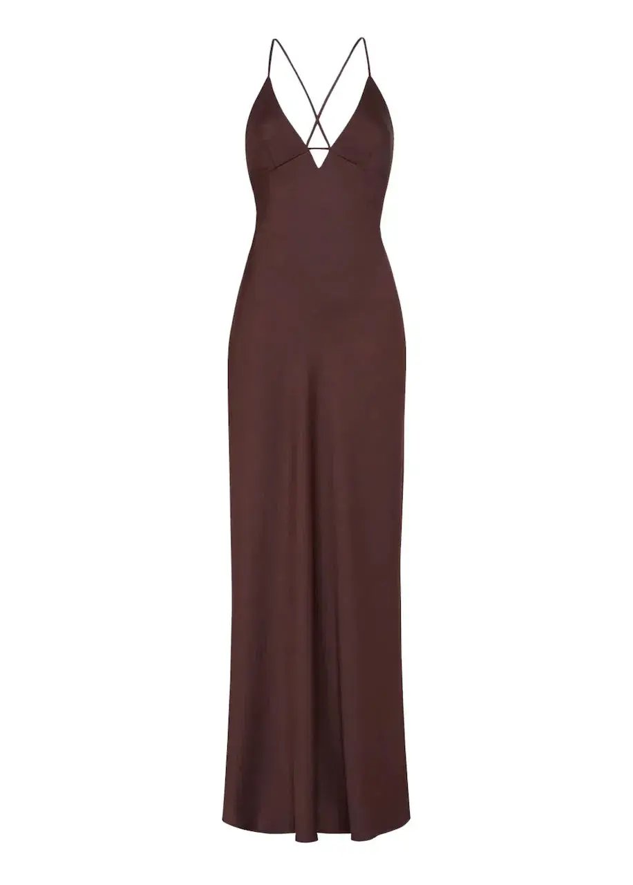Manning Cartell Time To Shine Slip Dress In Truffle Size 4 photo 5
