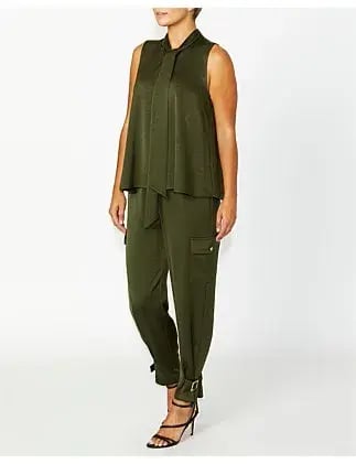 Anthea Crawford Kristy  Pants Dark Olive photo 2