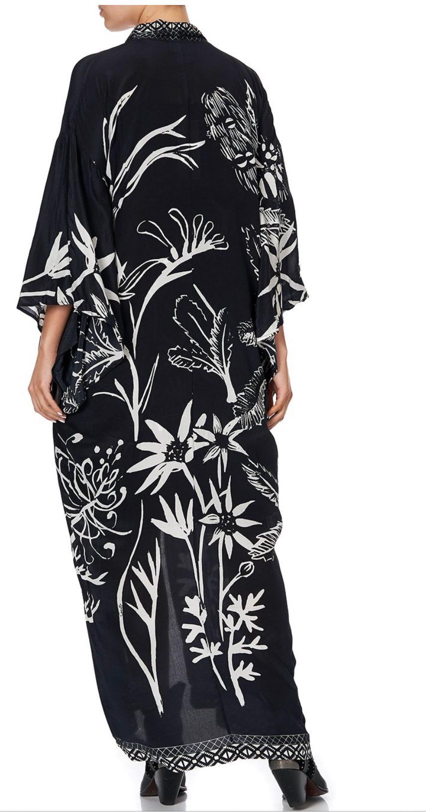Camilla kimono coat botanical bandits size small (10) photo 2