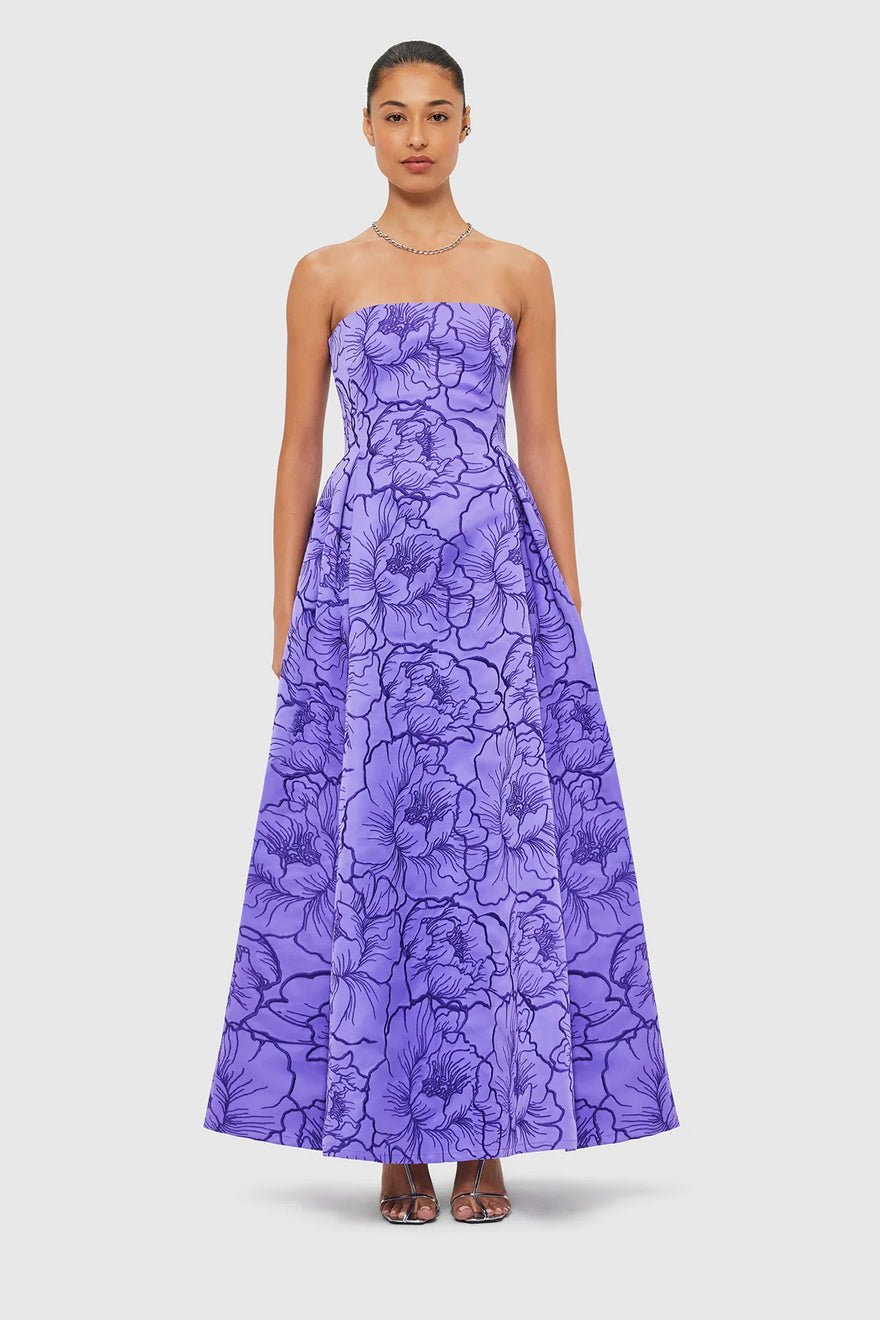 Leo Lin Nora Bustier Maxi Dress - Lavender photo 3
