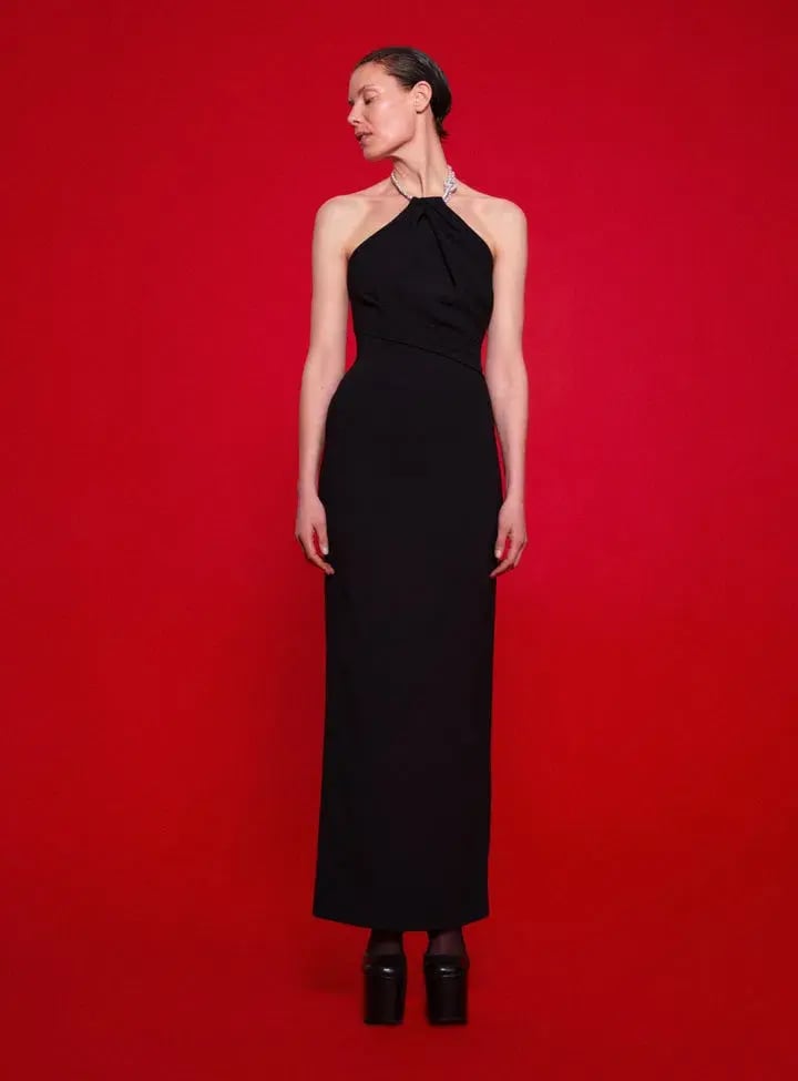 Solace London Riva Maxi Dress in Black Size 10 / M photo 4