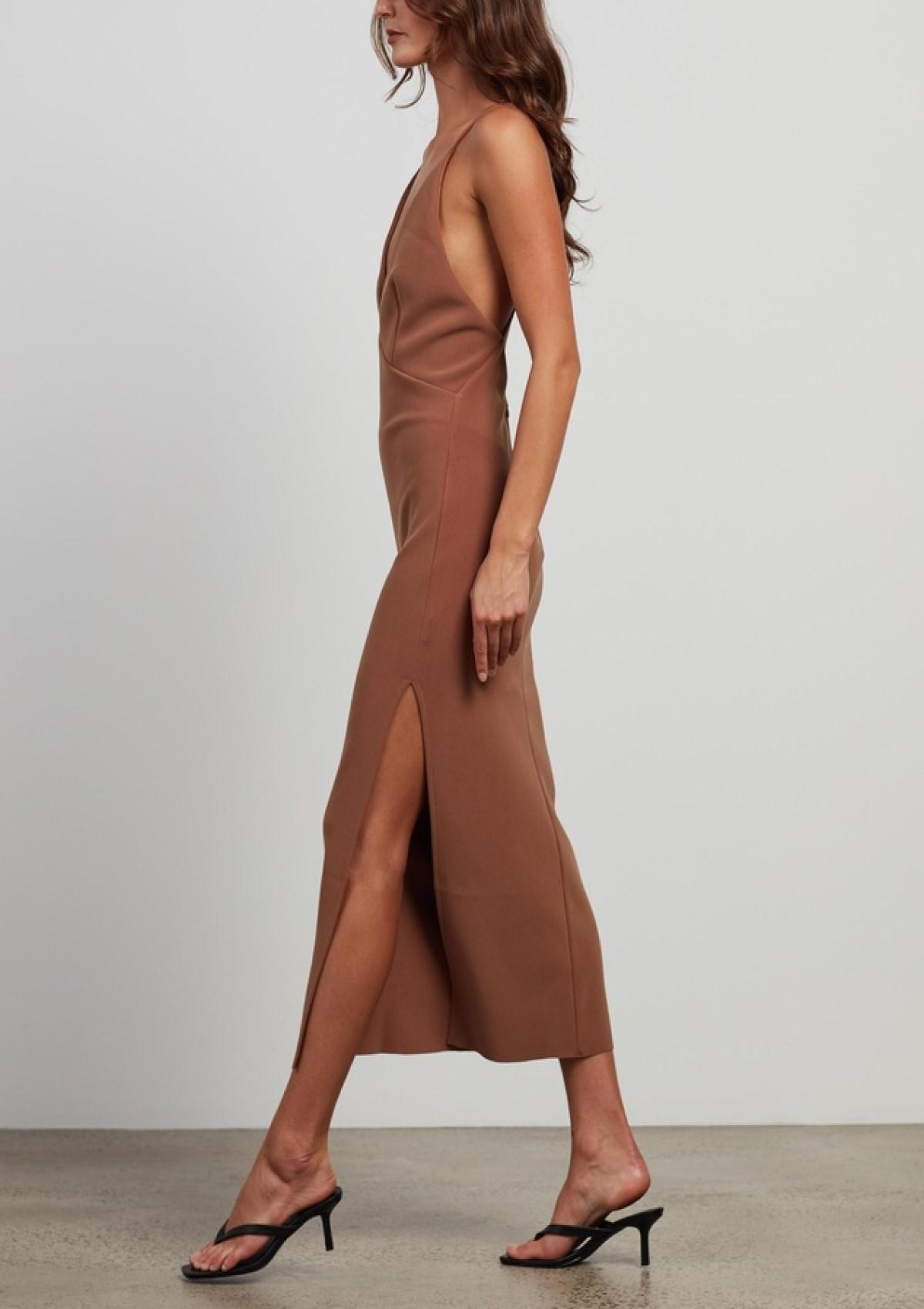Natalie Rolt Elodie  Mini Silk Brown Size 6 photo 20