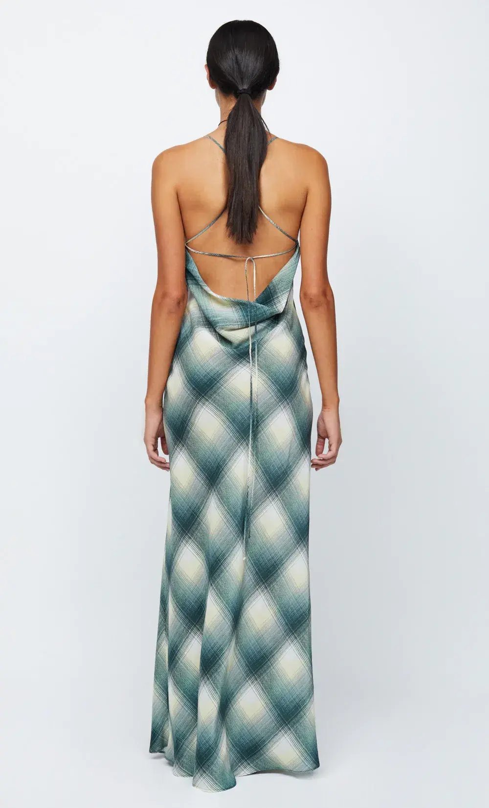 Bec & Bridge Edie Split Maxi Dress Teal Print Size 10 / M photo 3