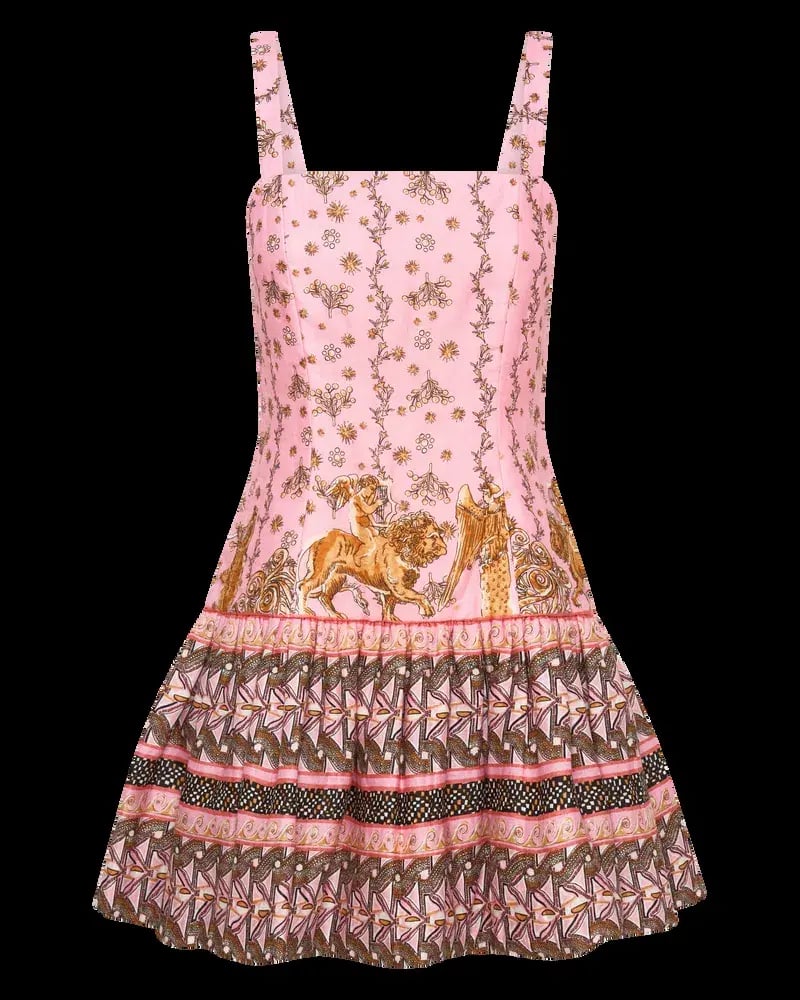 Kate Ford Delphi Corset Dress Print Size 12 photo 5