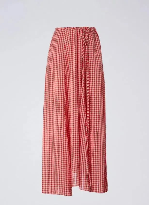 Scanlan And Theodore Gingham Drawcord Set Red (One Size Fits All) photo 5