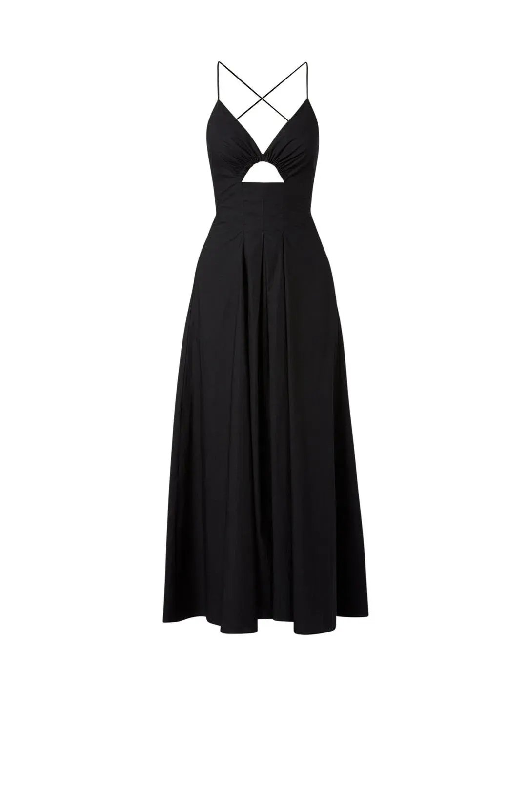 Scanlan Theodore Cotton Strappy Dress Black Size 6 photo 3