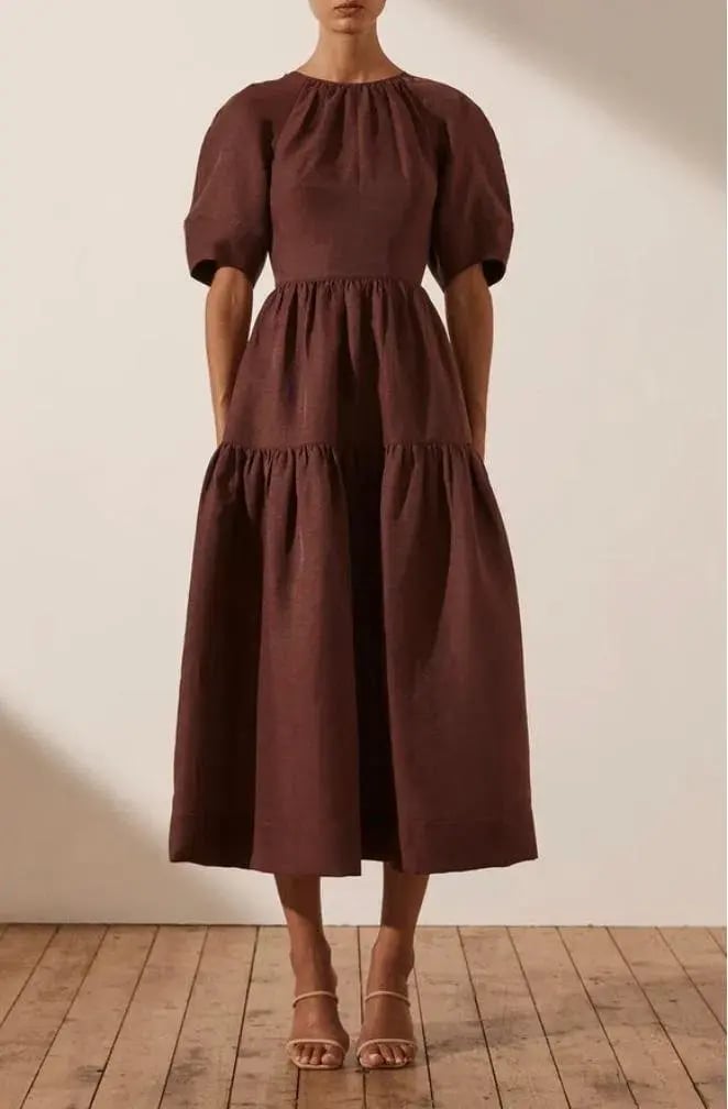 Shona Joy Open Back Midi Dress photo 3