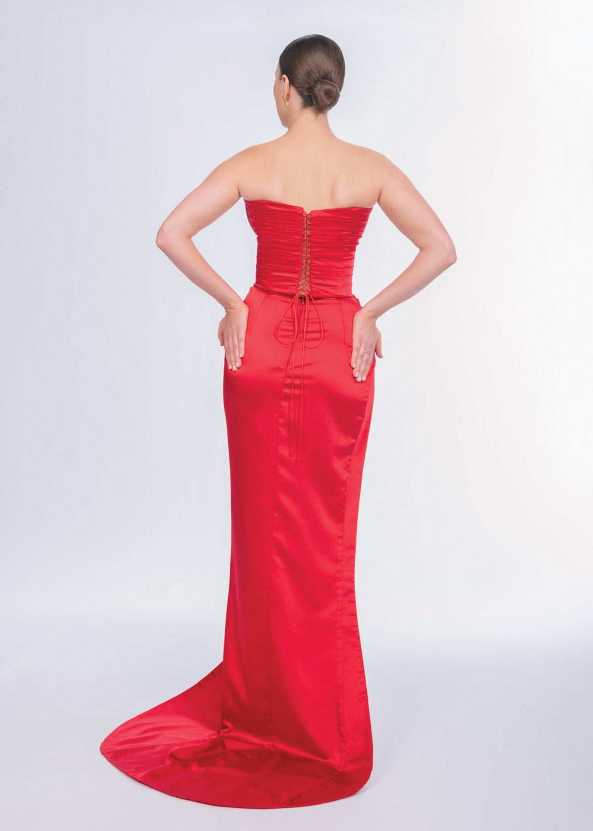 Lillia Gown in Red photo 3