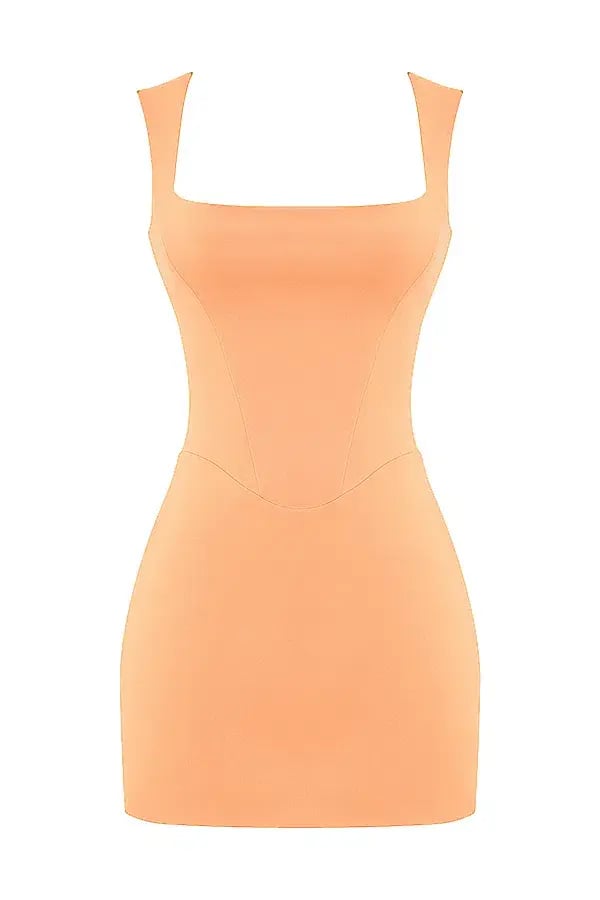 House of CB Enya Corset Mini Dress in Apricot Orange Size S/ AU 8 photo 4
