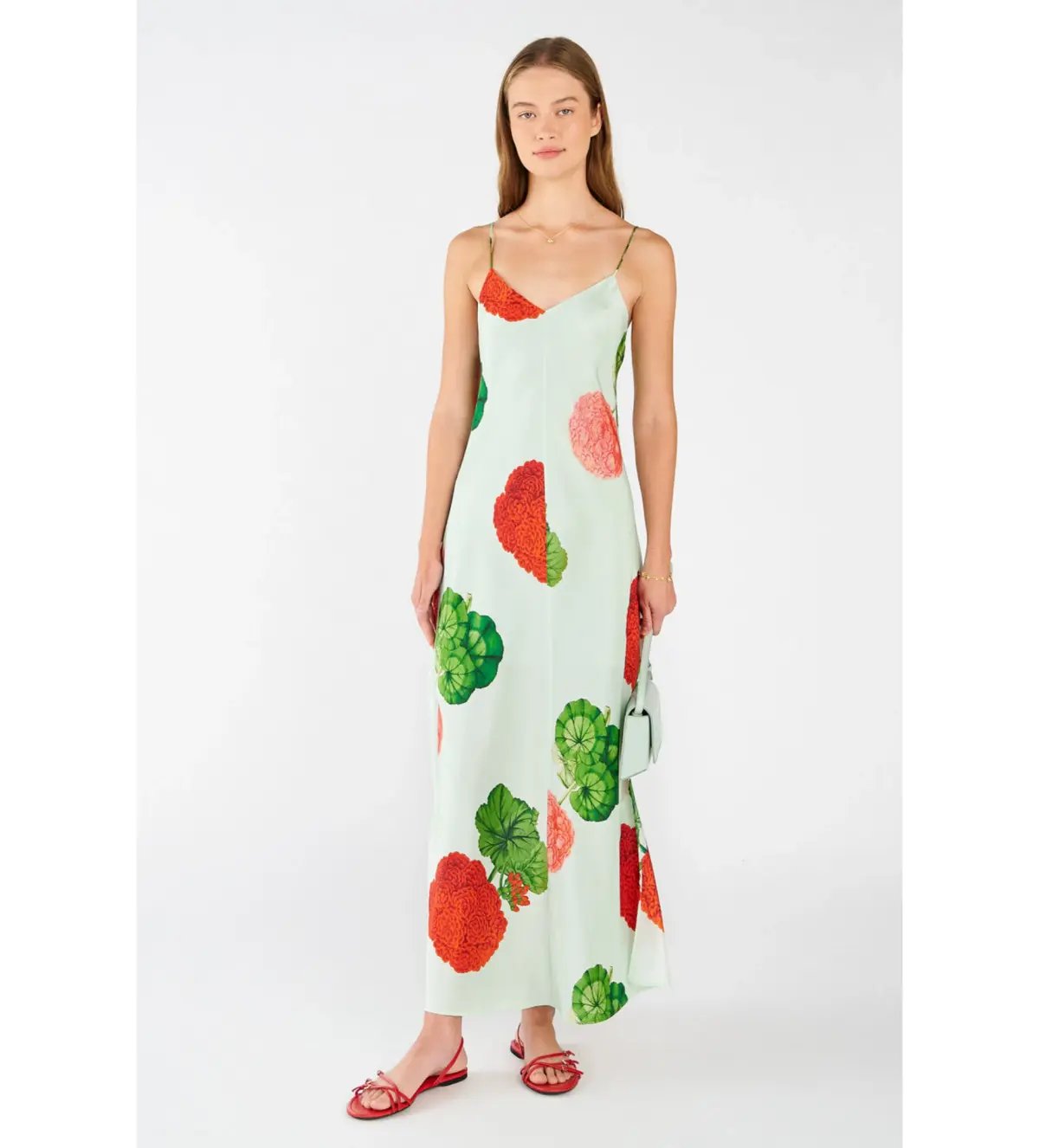 Oroton Posie Slip Dress Mid Floral Size 8 photo 2