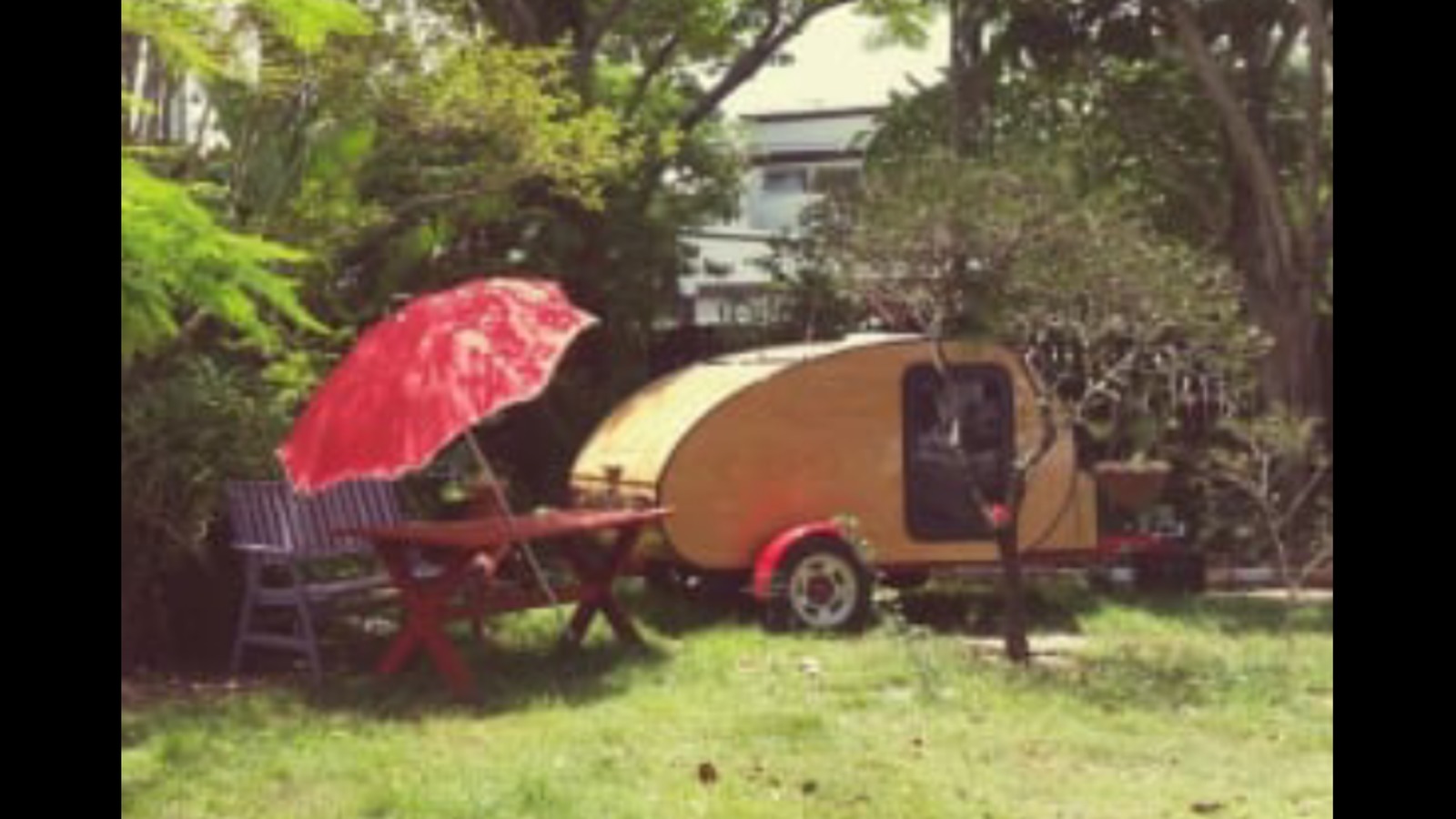 Retro Teardrop 50's Wooden Caravan Tas Oak Little House photo 3