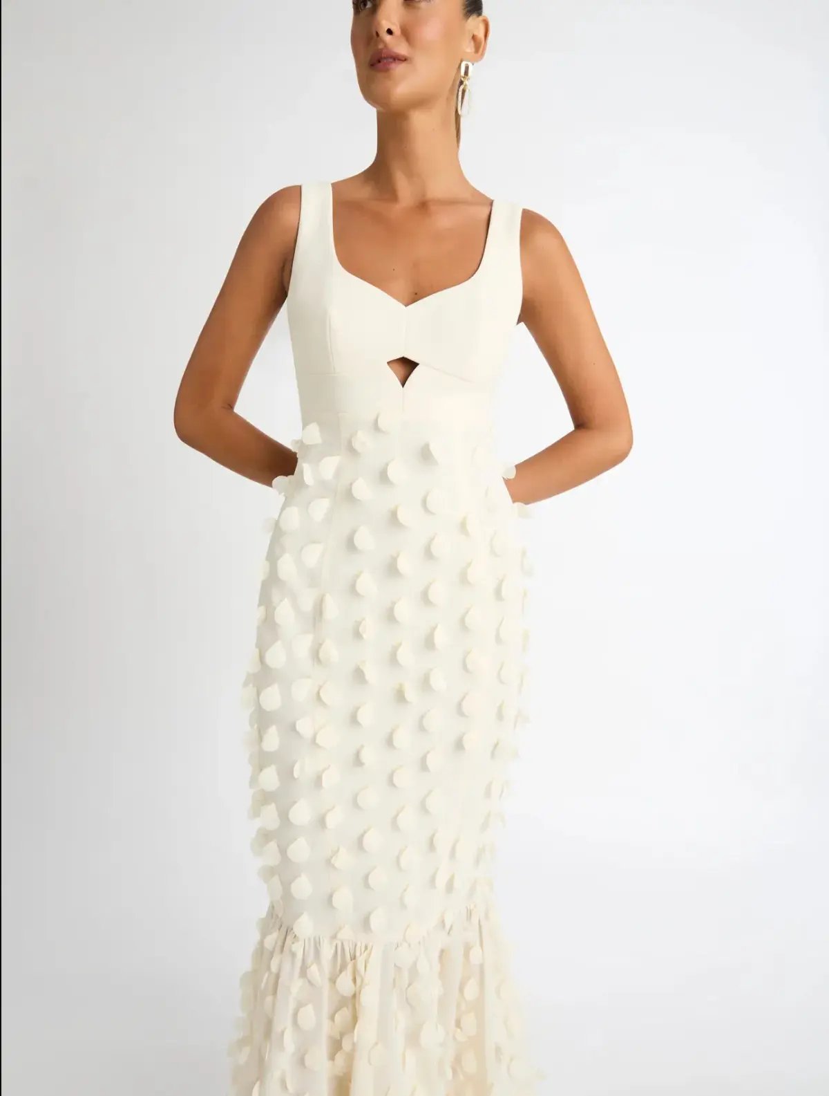 Sheike Imani Dress Cream Size 10 photo 2