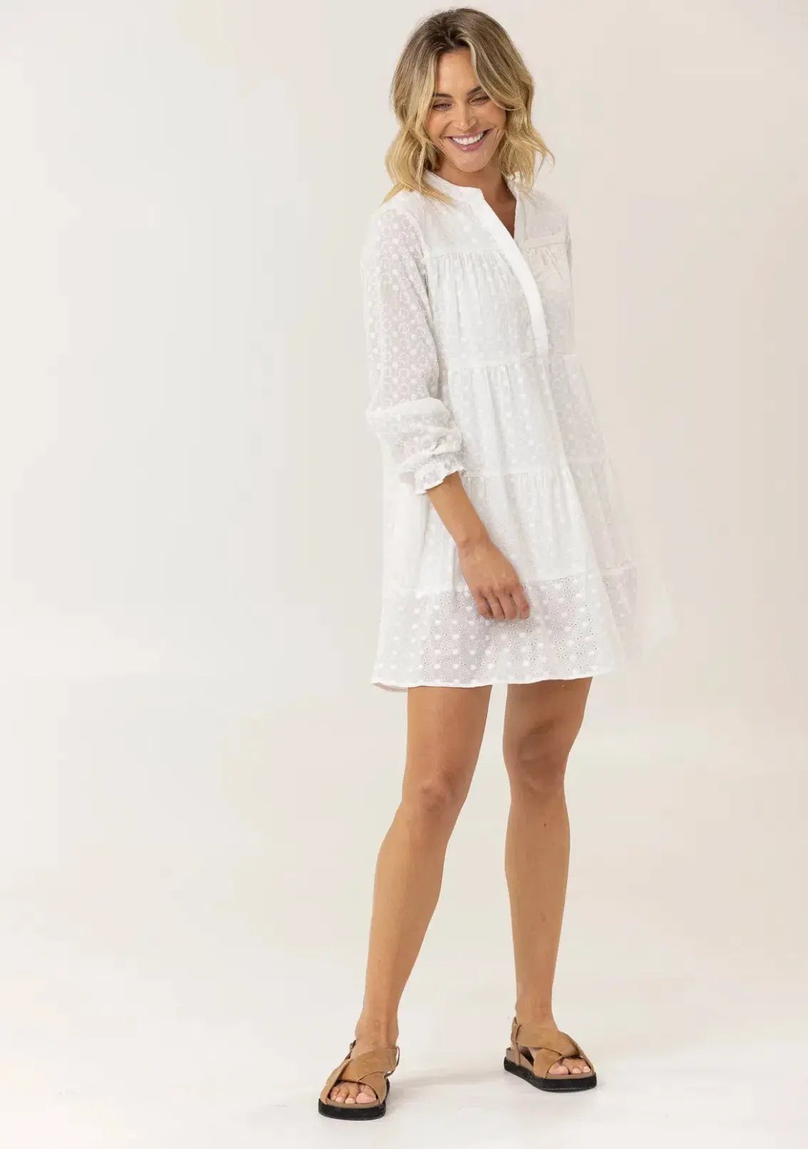 Lunar Fox Maeve Mini Dress White Size 20 photo 5