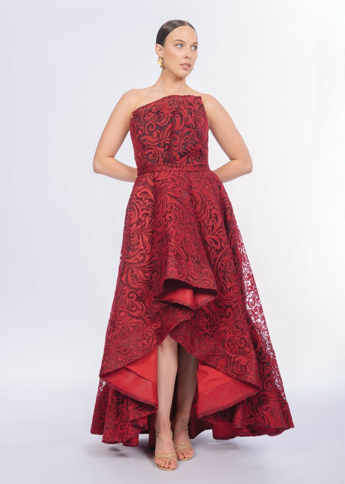 Scandal Gown in Wine Red (J9076) photo 7