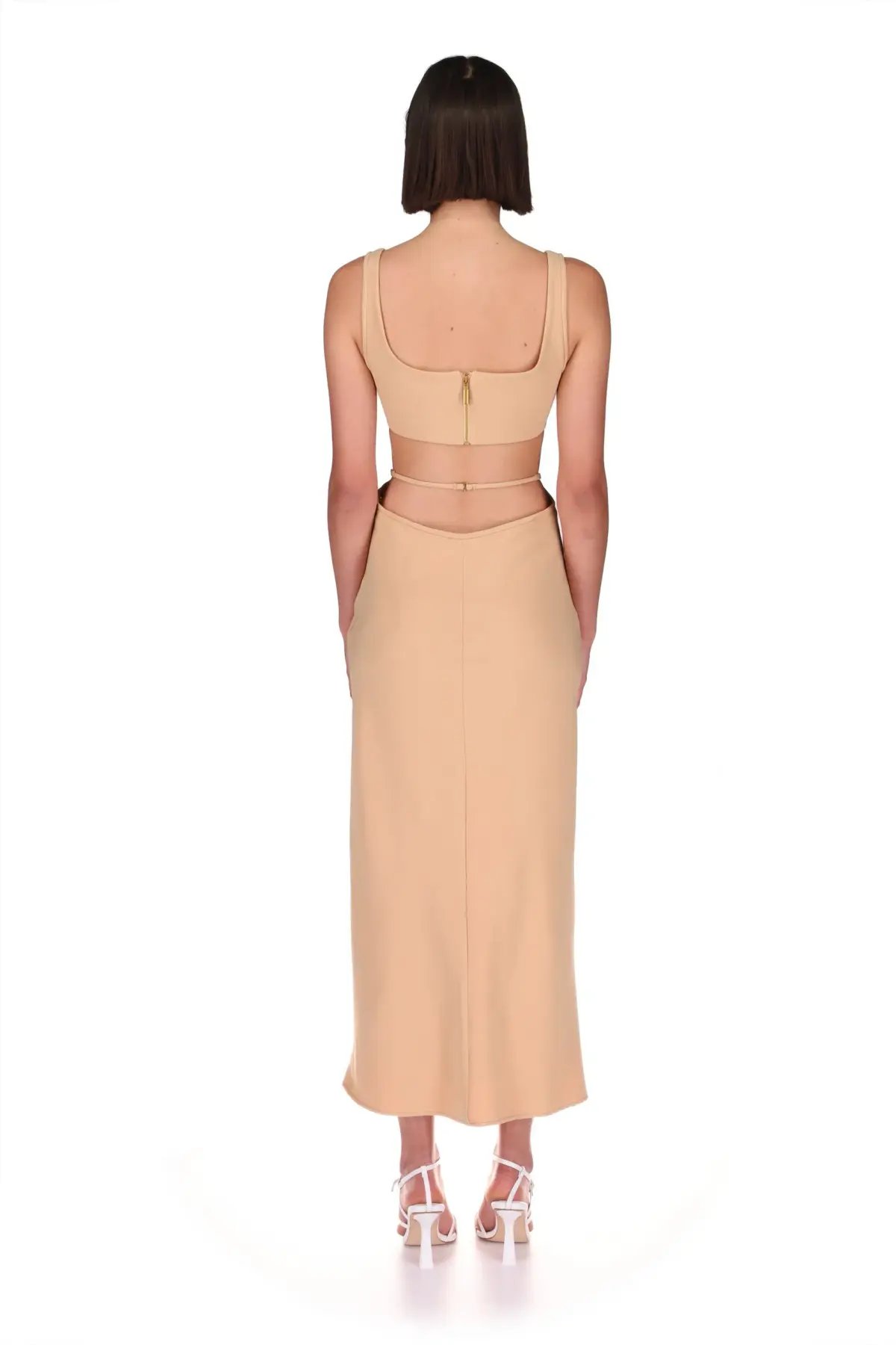 Nicola Finetti  Vivienne Dress Camel Size 6 photo 2