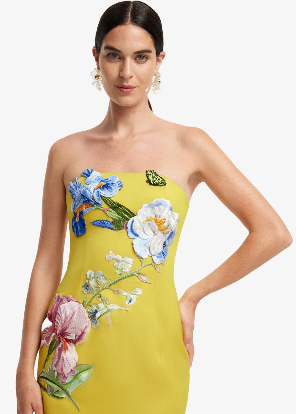 Rayna Floral Maxi in Mustard photo 2