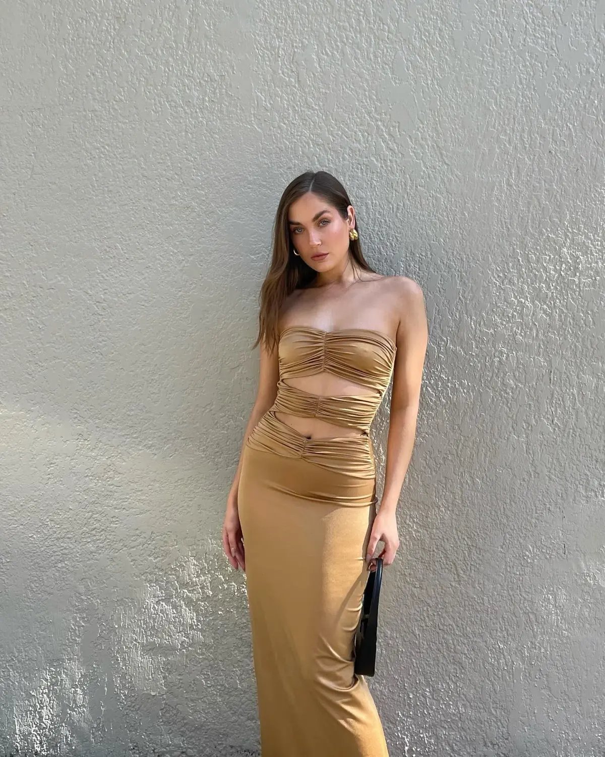 Maygel Coronel Dorato Dress Gold One Size photo 2