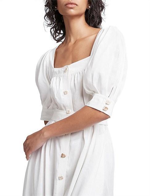 Aje Aspect Dress White Size 6 photo 2