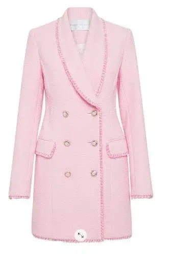 Rebecca Vallance Garance Blazer Mini Dress Pink Size 8 photo 4