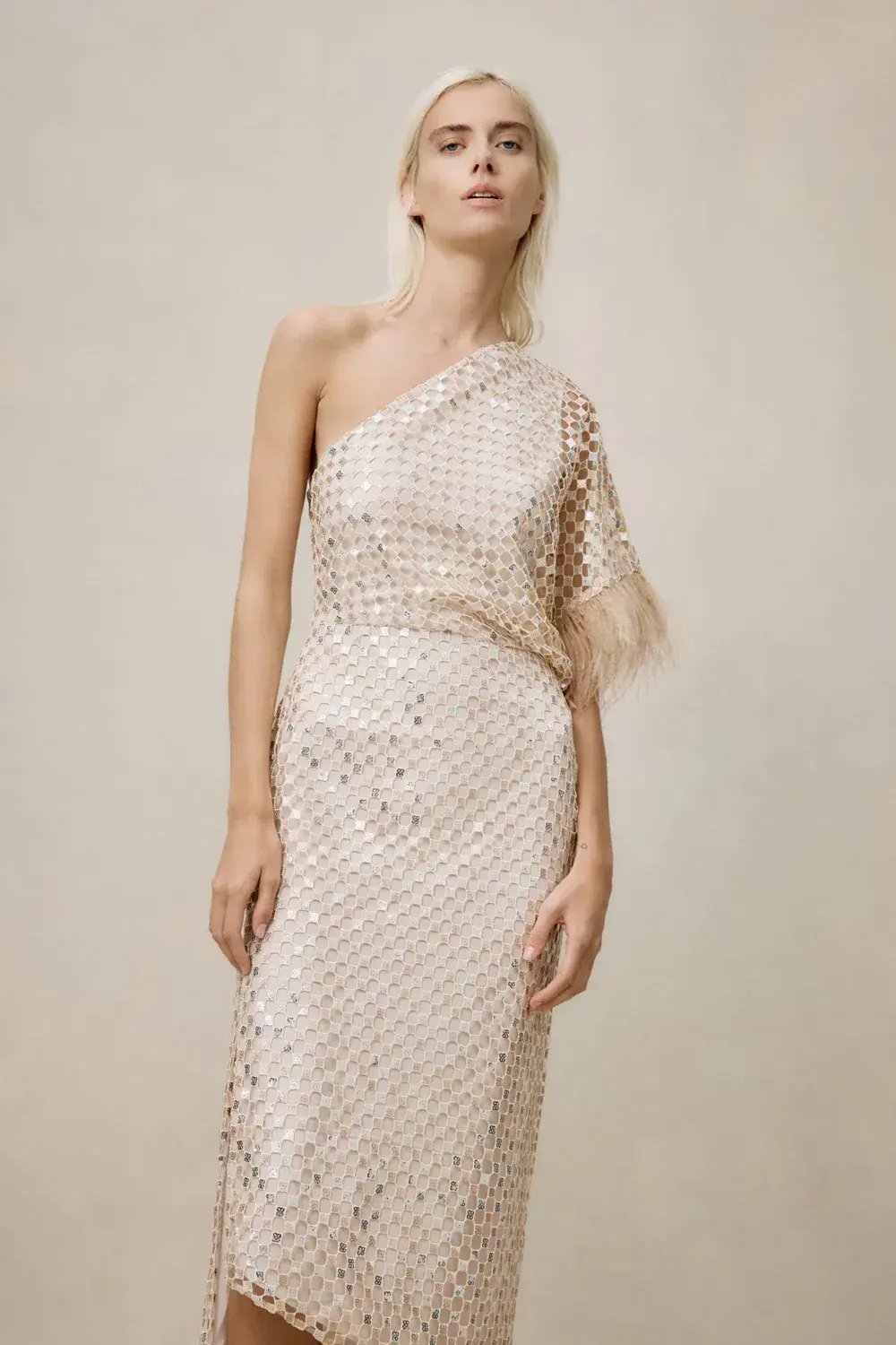 Manning Cartell Checkerboard Sequin Event Dress Glod Size AU 6 photo 2