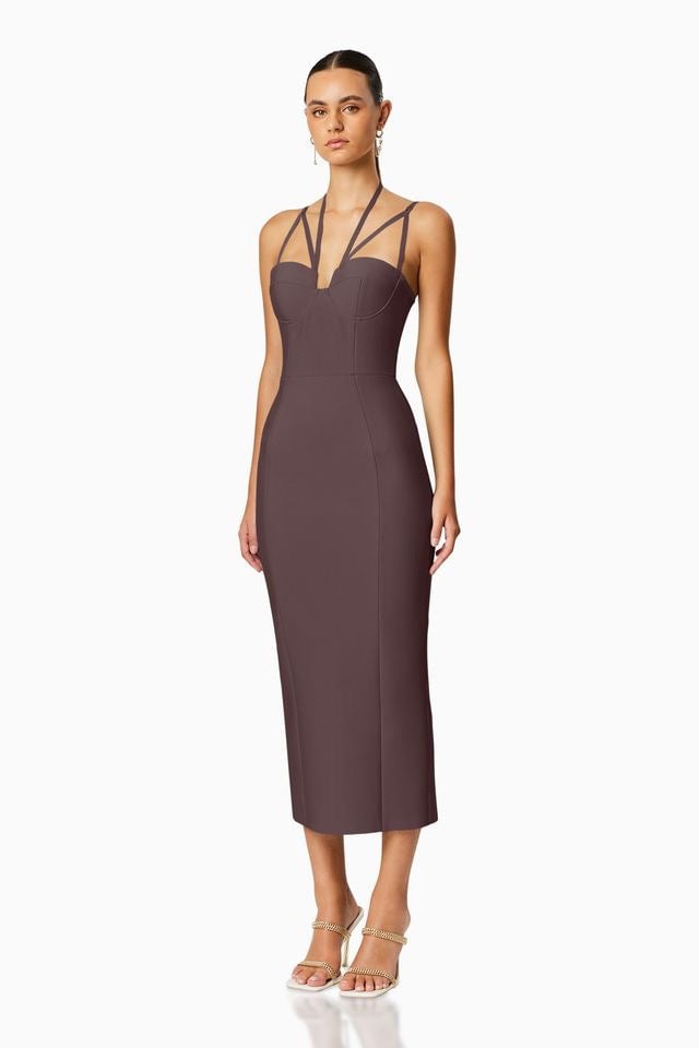 ELLIATT ORCHID DRESS - CHOCOLATE photo 2