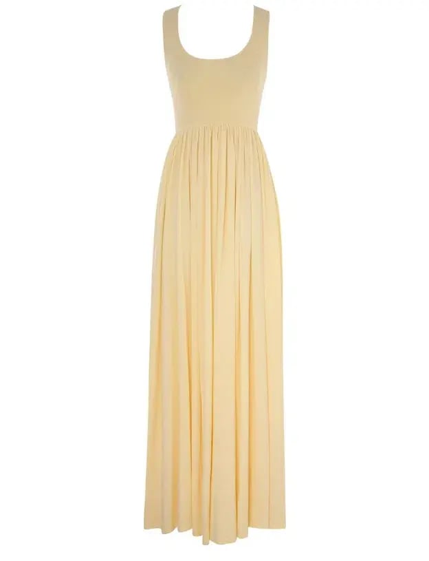 Zimmerman Harmony Metallic Yellow Tank Dress Size AU 8 photo 4