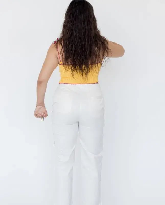 Stahl knit yellow daisy tank Top photo 6