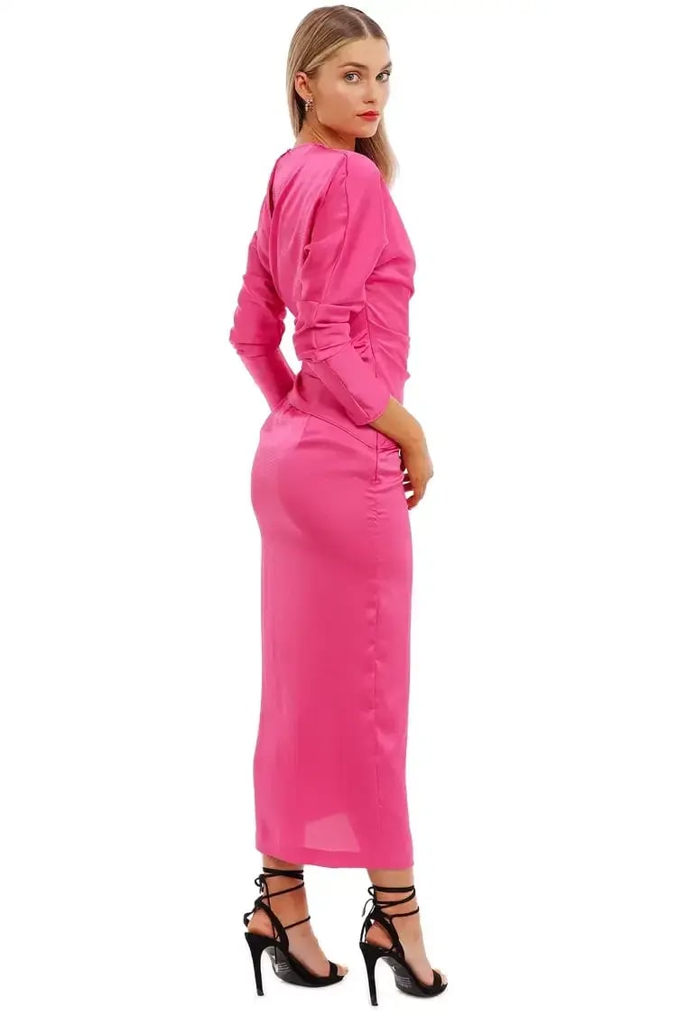 Nicola Finetti Arienne Dress in Pink Size 10 photo 5